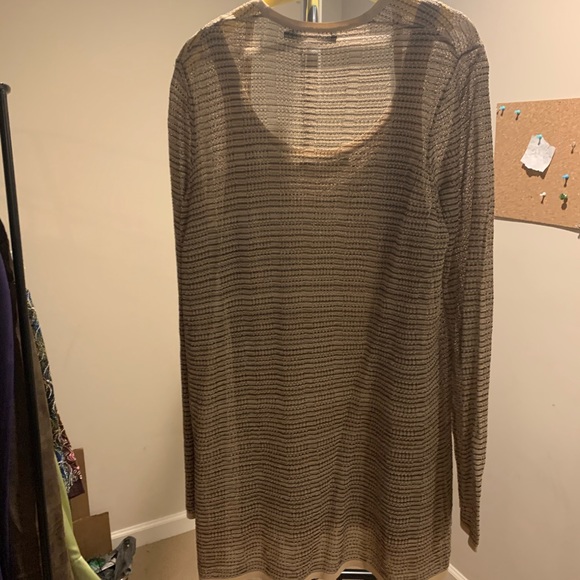 Adrienne Vittadini lightweight cardigan w/tank top - Picture 3 of 8